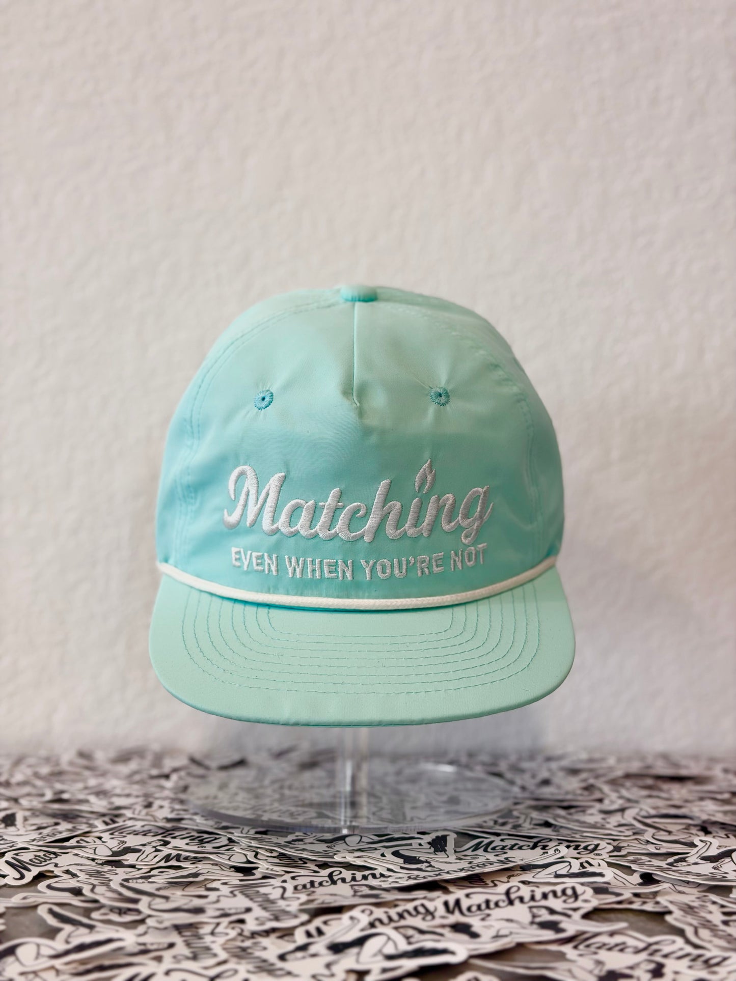 Matching® “Even When You’re Not” Hat – Aqua Edition